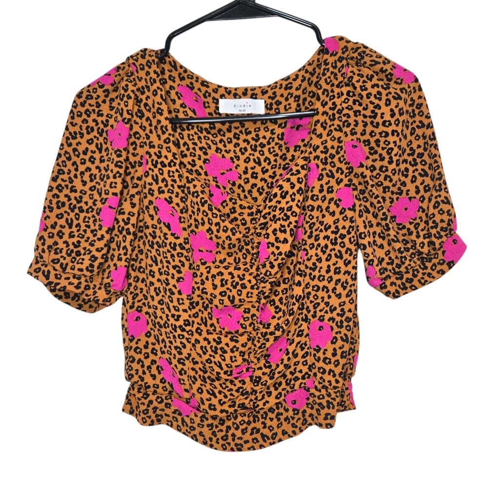 Elodie Cheetah Floral Blouse